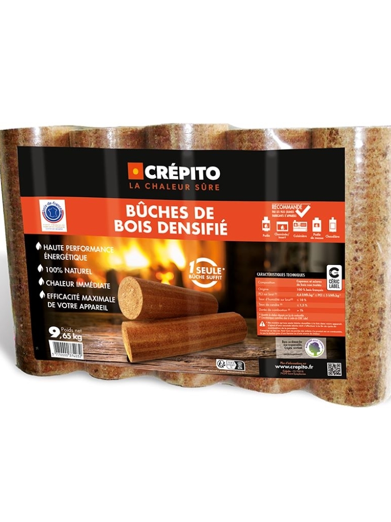 Crépito - Palette de 104 packs de 5 bûches